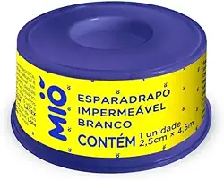 Esparadrapo Impermeável Mió Extra Flexível Branco 2,5cm X 4,5m 1 Unidade