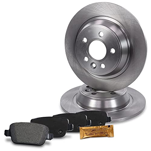 BESTPRICE Bremsenset Hinterachse inkl. Bremsscheiben Ø 302 mm Voll