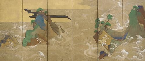 Tableau Toile Vagues à Matsushima, une décoration murale aux lignes pures