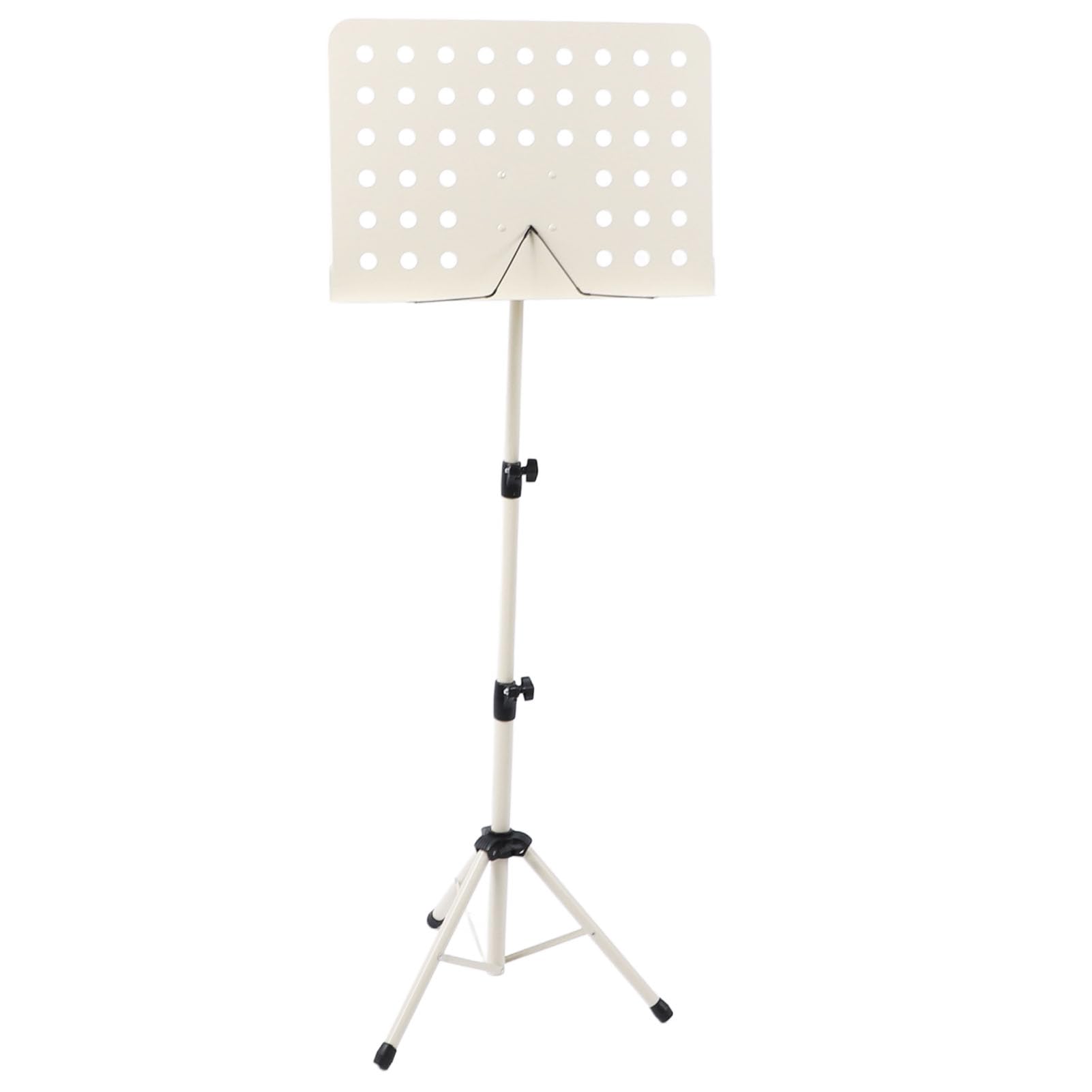 Supporto per spartiti pieghevole, supporto per spartiti portatile ad altezza regolabile per violino e sassofono, struttura in acciaio con grande piastra per libri, ideale per