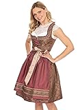  Stockerpoint Damen Helena Dirndl, Mehrfarbig (Nougat-Bordeaux Nougat-Bordeaux), (Herstellergröße: 32)