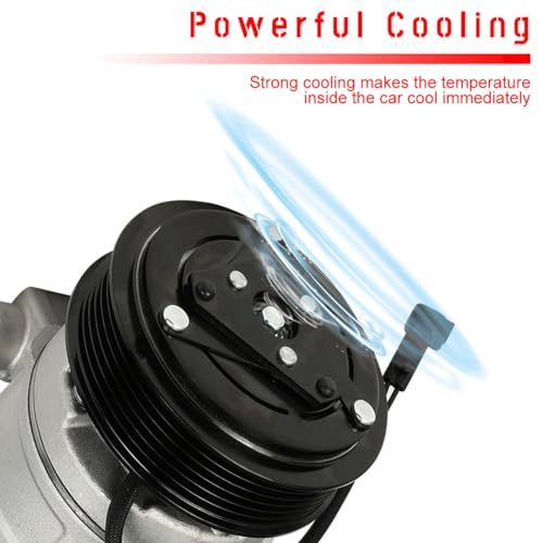 Image of CCIYU AC Compressor w /Clutch for Pontiac Torrent V6 3.4L 2006-2009