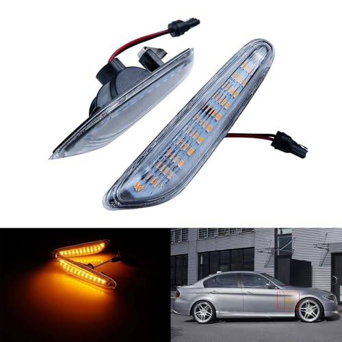 Feux latéraux Orange BMW E60 E82 E87 E93 pour Remplacer vos Clignotants Ternis - 2