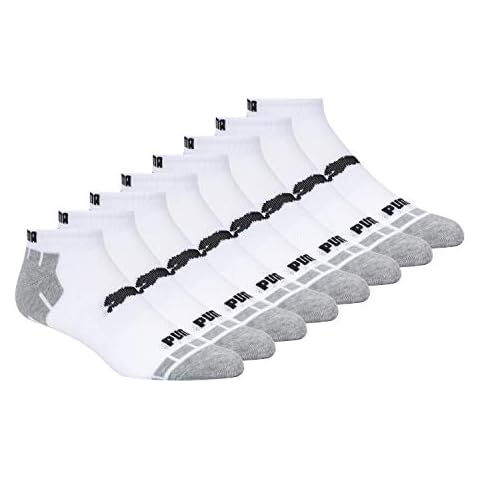 PUMA Men's 8 Pack Low Cut Running Socks Cover