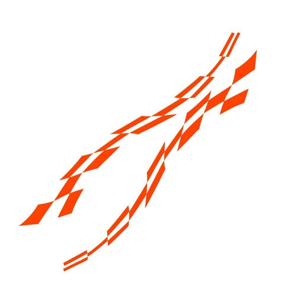 Autocollants en vinyle pour voiture orange brillant durable pour RAV4