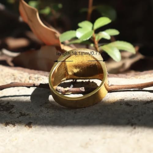 Men’s Fashion Ring 18K Gold Plated Black Onyx & Cubic Zirconia Punk Wedding Vintage Hip Hop Style Full Diamond Men's Ring, Trendy Cuban Link, Retro Gentleman Jewelry, Size 6-13 (73