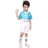 [TRVELBETT] ダンス 衣装 キッズ 子供 こども 4点セット シャツ パンツ 蝶ネクタイ スパンコール シャツ100 110 120 130 140 150 160 170 子供服 ステージ衣装 ジュニア 発表会 ダンス衣装 男の子 (ブルー,100)