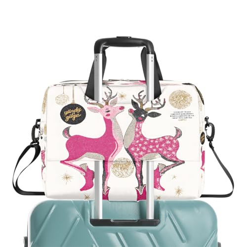 Bolso para portátil de 16 pulg. rosa con ciervo miniatura 7