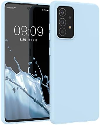 kwmobile TPU Case Compatible with Samsung Galaxy A52 / A52 5G / A52s 5G - Case Soft Slim Smooth Flexible Protective Phone Cover - Metallic Berry