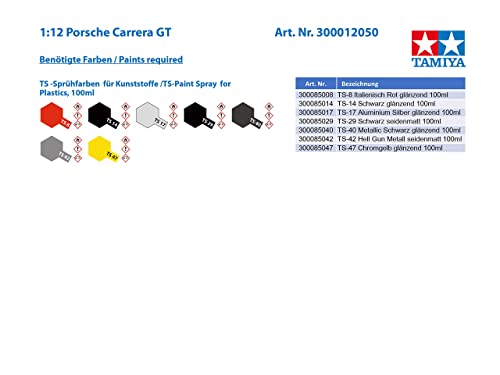Tamiya Porsche Carrera GT 1:12 miniatura 5