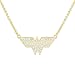 DC Comics Wonder Woman Jewelry for Women and Girls, Yellow Gold Plated Crystal Logo Pendant Necklace, 18" Chain