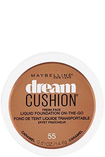 Maybelline New York Dream Cushion Fresh Face Liquid Foundation, Caramel, 0.51 Ounce