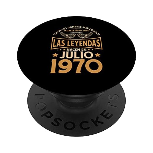 Cumpleaños Hombre Regalos Las Leyendas Julio 1970 PopSockets PopGrip Intercambiable