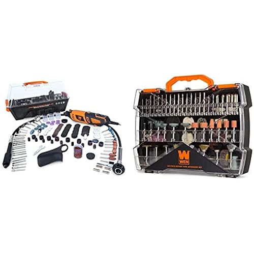 WEN 23190 1.3-Amp Variable Speed Steady-Grip Rotary Tool (190-Piece) and 282-Piece Accessory Kit
