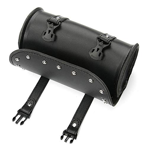 GoolRC Motocicleta Fork Bag, Bolsa universal de couro PU com bolso interno com zíper para Honda Kawa