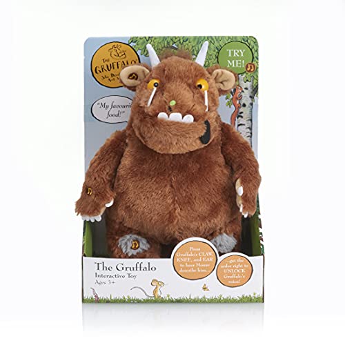 WOW! PODS The Gruffalo Interactive Plush | Official Talking 12" Soft Toy from The Julia Donaldson Childrens Books and Films | Unlock The Bonus Phrases | for Boys and Girls Aged 2+