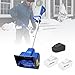 Pelle à neige sans fil – Souffleuse à neige électrique portable avec poignée avant réglable pour un nettoyage efficace des allées, des patios et des terrasses