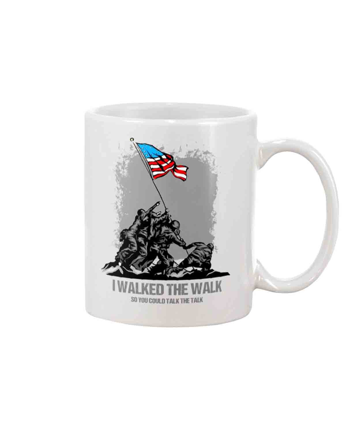 Veteran I Walked The Walk So You Could Talk Mug 11-Ounce, Ceramic Coffee Mug, Outdoor Mug, Job Mug, Halloween Mug, Birthday Mug, Christmas Mug