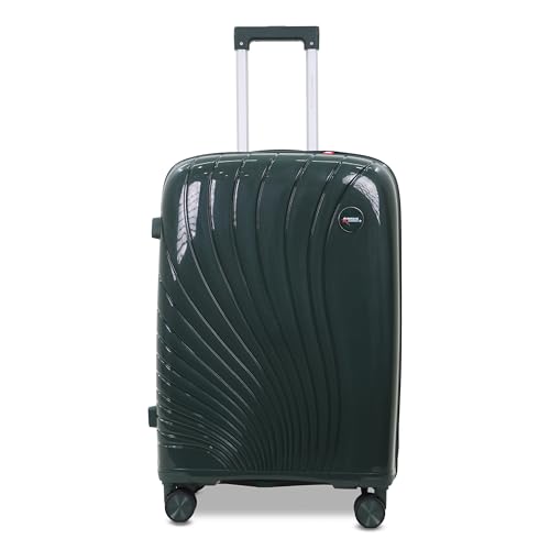 Image of AMERICAN TRAVELLER New York Trolley Bag | Durable Hard Shell | Durable Hard Shell , TSA Type Lock , Spinner Trolley Luggage, 360 Disc Spinner Wheels