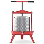 3.69 Gallon Heavy-duty Cross-beam Stainless Steel Fruit and Wine Press