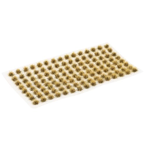 Cabilock Touffes d'herbe Miniature Statique pour Modélisme, 120 Pièces en Résine Réaliste, Décor Miniature pour Paysage Ferroviaire, Accessoires DIY pour Micro-paysages et Maquettes