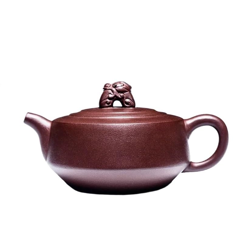 Théière argile violette avec infuseur céramique multifonctionnel