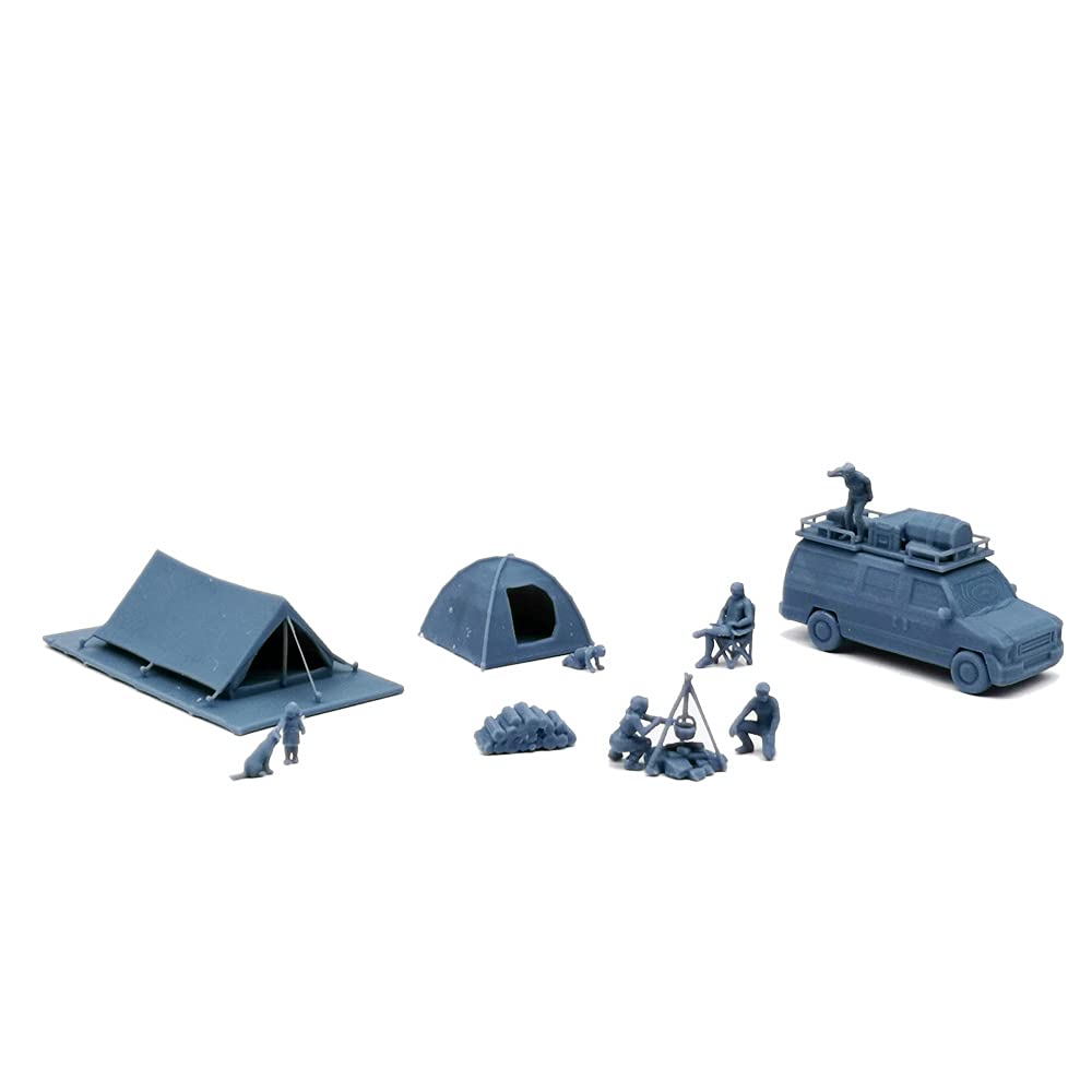 Outland Models Ensemble d'accessoires de garage pour paysage ferroviaire à l 'échelle 1:87 HO