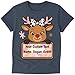 Custom Christmas T-Shirt with Cute Deer – Personalized Front Text & Back Text-Handmade Holiday Tee with Color & Size Options