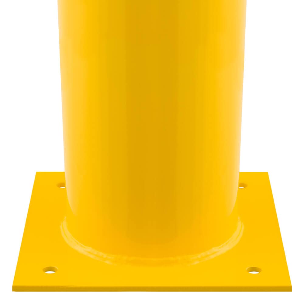 ROBUSTO Rammschutzpfosten XXL, g/s, aufdübeln, Stahl, Ø 15,9 cm, 50 cm, Art.-Nr. 611339 | Poller | Anfahrschutzpfosten | Rammschutzpoller