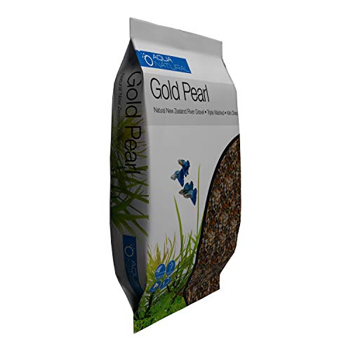 aqua natural gold pearl 10lb gravel substrate for aquariums terrariums and vivariums 2-4mm