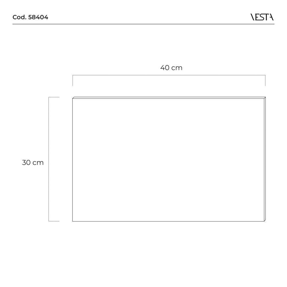 VESTA Lot de 2 sets de table rigides de Noël – Casetta – 40 x 30 cm – Cristal acrylique – Idée cadeau – Fabriqué en Italie