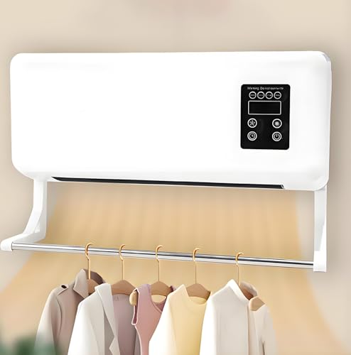 Tragbare, wandmontierte Klimaanlage ohne Fenster, 3-in-1-Kombination aus Klimaanlage und Wäscheständer – Mini-Klimaanlage, für Badezimmer, Büro,...