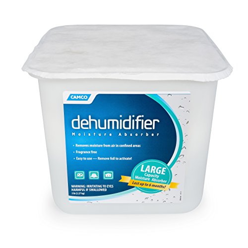 Image of Camco Moisture Absorber Bucket - Features Fast-Acting Moisture-Absorbing Agent - No-Fragrance Beads - Use with RV Storage, Camper Organization & More (44282) (Pack of 4)