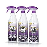 Sisbrill V60 Sport Limpia Llantas - Neutro y Seguro - Efecto Gecko Spray - 1 Litro (Pack 3)