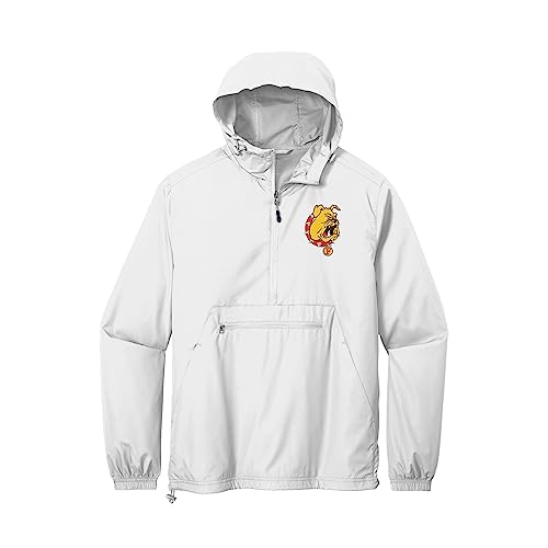 Sorority Letters Shop Ferris State University Bulldogs Windbreaker - Packable Anorak Pullover3