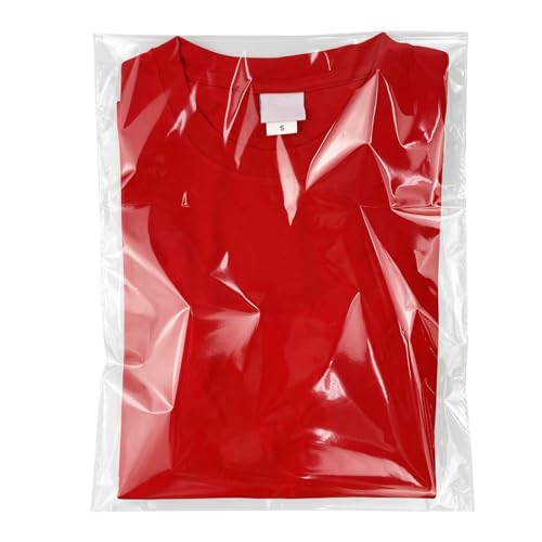 Clear Resealable Cellophane Plastic Bags Self Adhesive for Packaging Shirts Clothing and Products 100 Pcs 10x14 Inches Self Sealing Cellophane Bags