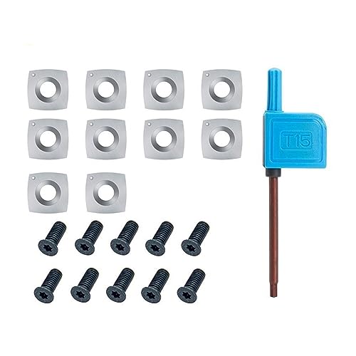 10 insertos de carburo de tungsteno 15mm para torno de madera