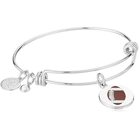 Halos & Glories, Football Shiny Silver Bangle Bracelet Cover