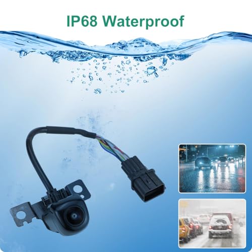 Image of 95760-B8650 OE Backup Camera for Hyundai Santa Fe 2017-2019, GreenYi Rear Cam Replaces 95760-B8640, 95760-B8641