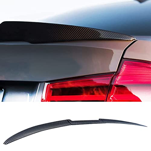 1 Pack Car Rear Trunk Spoilers for Audi TT TTS MK2 8J 2008-2014 Tailgate Protector Lid Wings Rear Trunk Boot Spoiler Styling Mods Accessor,Carbon Fiber Style