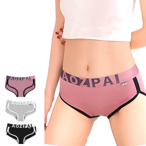 [レットハート] ボクサーパンツ レディース ジェンダーレス ３枚セット ユニセックス おしゃれ かわいい ボクサーショーツ カッコいい ボックスショーツ 綿 個性的 伸縮性 シームレス 可愛い レギュラーショーツ ジェンダーレス ボクサーパンツ メンズボクサーパンツ R-275 (Lサイズ)