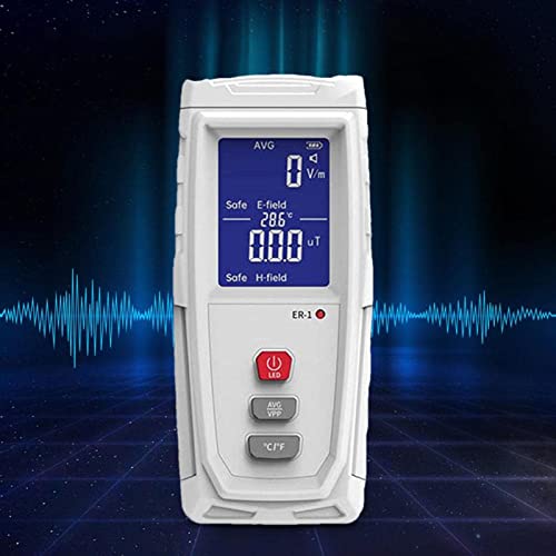Medidor EMF digital portátil con pantalla LCD recargable miniatura 3