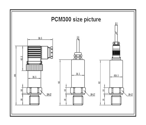 Transmetteur de pression d'eau hydraulique petit type 0-40Mpa pour alimentation en eau sous pression - 4