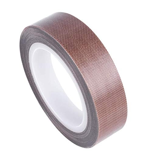 GCQ Teflon Fabric Tape, 3/4 Inch 30 Feet PTFE Tape for Vacuum Sealer Machine, Hand Impulse Sealers Insulation PTFE Coated Fiberglass Adhesive Tape Compatible with FoodSaver Seal A Meal Weston Cabella