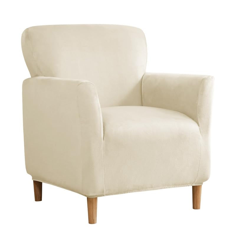 Mingfuxin Velvet Armchair Sofa Covers, Stretch Banquet Tub Chair Covers Slipcovers