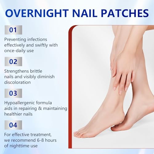 Image of Advanced Fungal Nail Patch Treatment - Powerful Antifungal Solution | Targets Nail Fungus at the Root | Easy-to-Use Patch for Toenail & Fingernail | 21 Patches (Pack of 1)