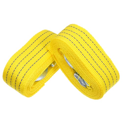 Mikinona 2pcs Heavy Duty Tow Straps with Hooks Reliable Towing Kit for Trucks and Vehicles Lightweight and Portable Enhanced Traction Versatile Compatibility High Strength Materials