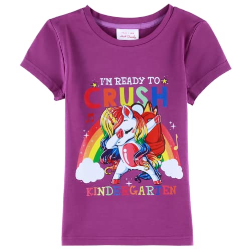 Image of First Day of Kindergarten Shirt First Day of School Gifts for Kids Kindergarten Shirts for Girls T-Shirt Top