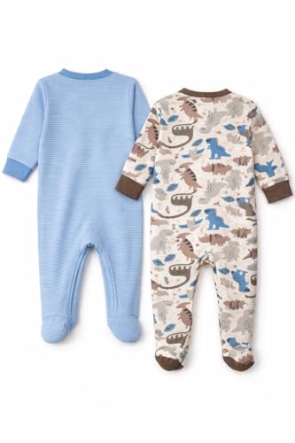 Image of TuddyBuddy 100% Cotton Multi Color Zipper Romper Sleepsuit /Romper /Jumpsuit for Baby Boy & Baby Girl