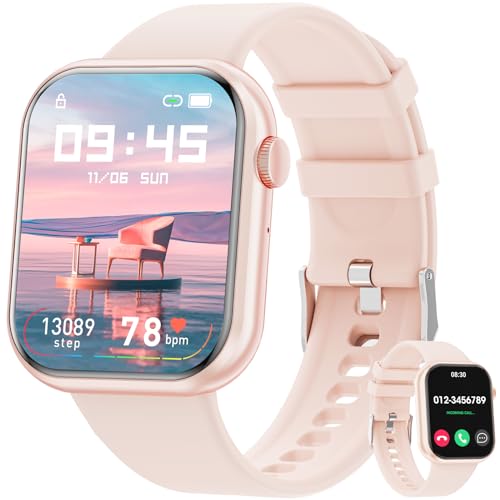 Smartwatch con Chiamate Bluetooth,1,85'' Smartwatch per Uomo Donna,Orologio Sportivo Impermeabile IP67 con Oltre 100 Modalità Sportive,Fitnesswatch con Contapassi Cardiofrequenzimetro per Android iOS